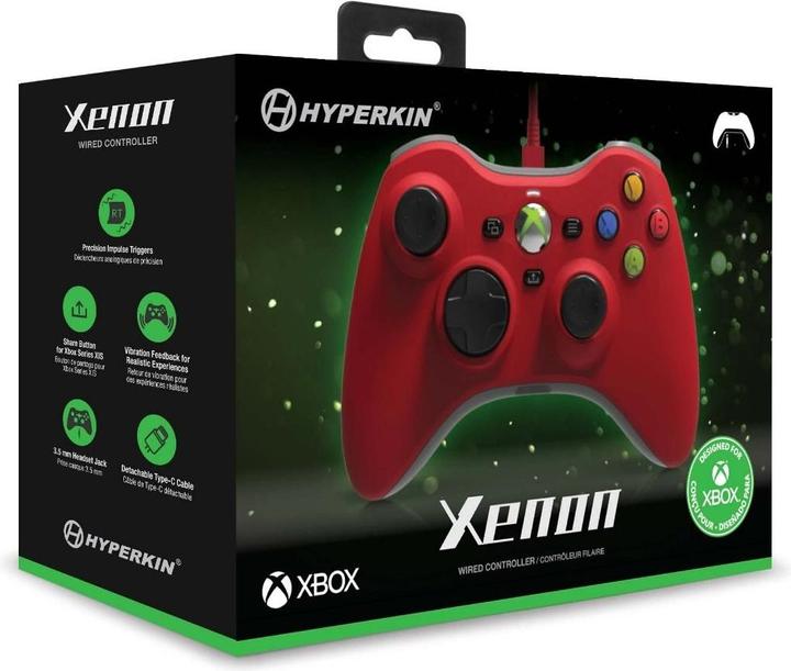 Image du produit Hyperkin Controller Xenon kabelgebunden rot XBOX (PC, Xbox One S, Xbox One X, Xbox Series S, Xbox Series X)