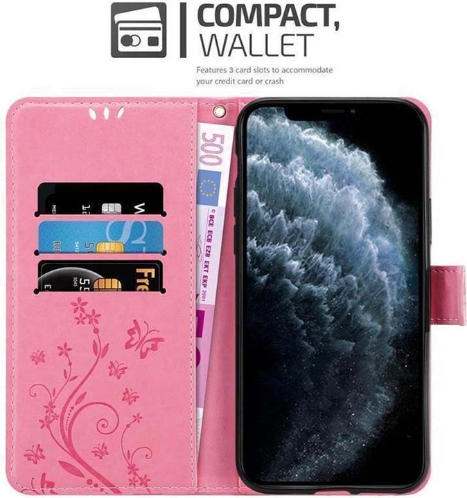 Actual product image Cadorabo Flower Book Cover (Apple iPhone 11 Pro)