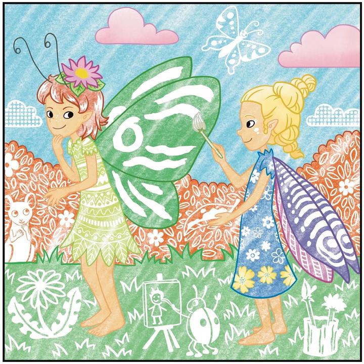 Actual product image Glitter magic paper colouring book fabulous fairies