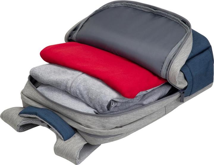 Actual product image Rivacase 7567 Grey Dark Blue Notebook Backpack up to 17.3"