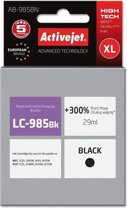 Produktbild Activejet AB-985BN Druckerpatrone (e) Kompatibel Hohe (XL-) Ausbeute (BK)