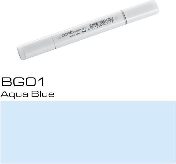 Image du produit Copic Sketch type BG - 01 (BG01 - Bleu Aqua, 1 x)