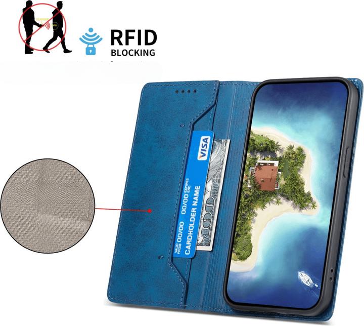 Productafbeelding Cover-Discount Galaxy S25 Edge - Flip Case mit RFID Blocker (Samsung Galaxy S25 Rand)