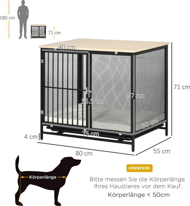 Actual product image PawHut Dog cage with table top (Dog house)