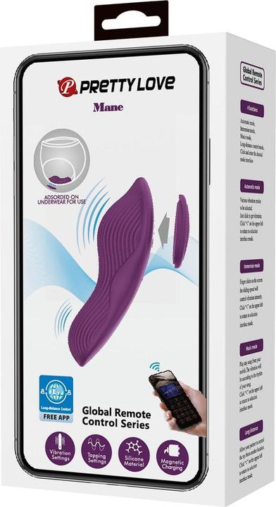 Produktbild Pretty Love - Mane Lay On Clitoris Massager 10 Vibrationen Fernbedienung Lila