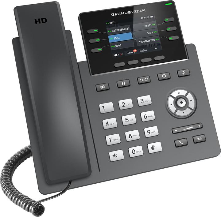 Actual product image Grandstream Téléphone IP GRP2613 couleur audio HD Wifi