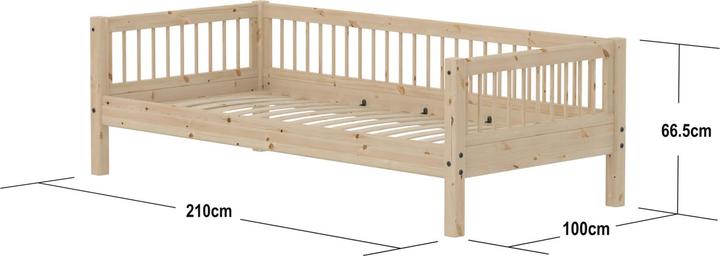 Produktbild Flexa Bett Classic mit Streben (90 x 200 cm)