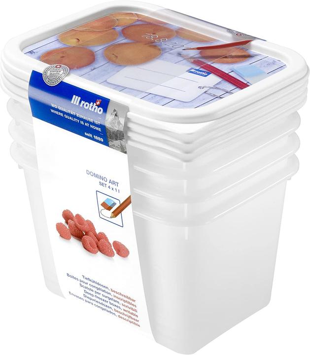 Actual product image Rotho Freezer jar set Domino decor (1 l)