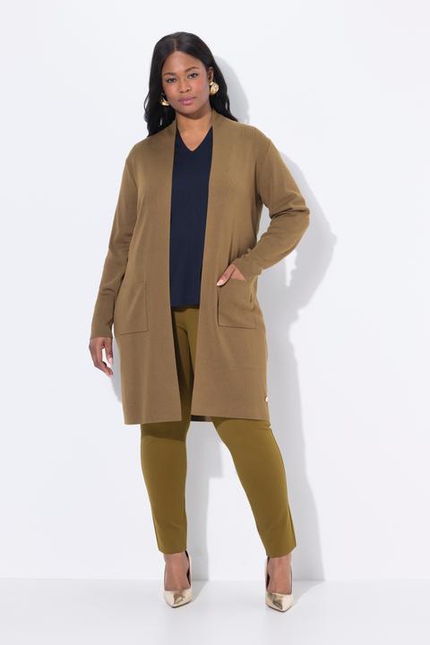Produktbild Ulla Popken Strickjacke, lange, offene Form, weicher Feinstrick (58)