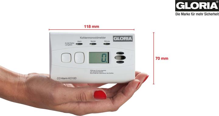 Image du produit Gloria K010D Détecteur de monoxyde de carbone