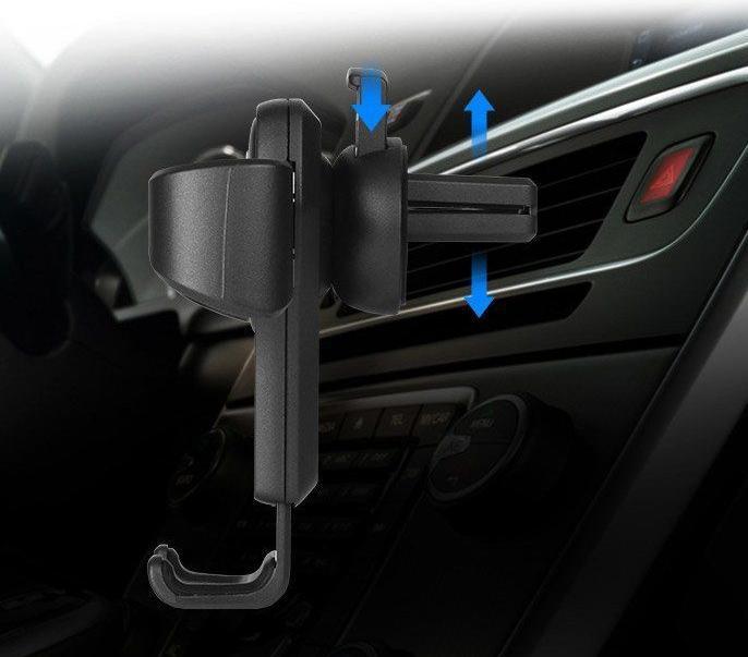 Produktbild Hurtel Car Holder H01 Black gravity car holder for the ventilation grille