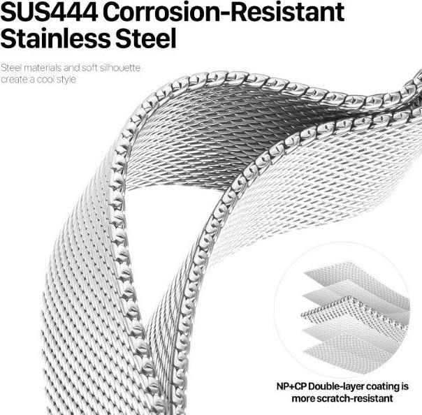 Image du produit Dux Ducis Pro Bracelet (42 mm, 44 mm, 45 mm, 49 mm, Acier inoxydable, Apple Watch Series 5, Apple Watch SE, Apple Watch Ultra 2, Apple Watch Series 4, Apple Watch SE (2022/2023), Apple Watch Series 3, Apple Watch Series 8, Apple Watch Series 7, Apple Watch Series 6, Apple Watch Series 9, Apple Watch Ultra)