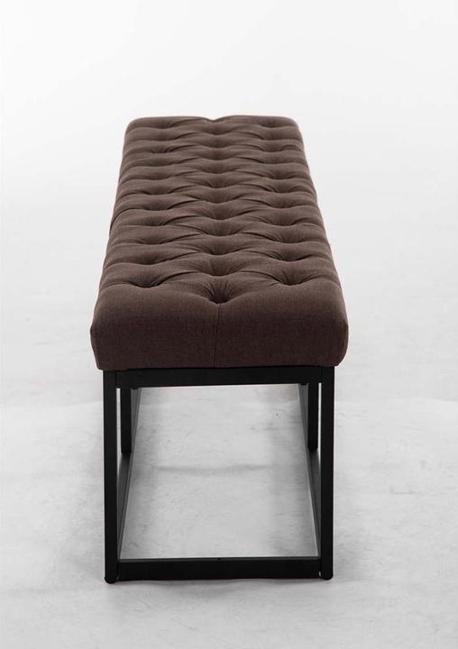 Actual product image Swisshandel24 Bench Amun fabric B150, brown (150 cm)