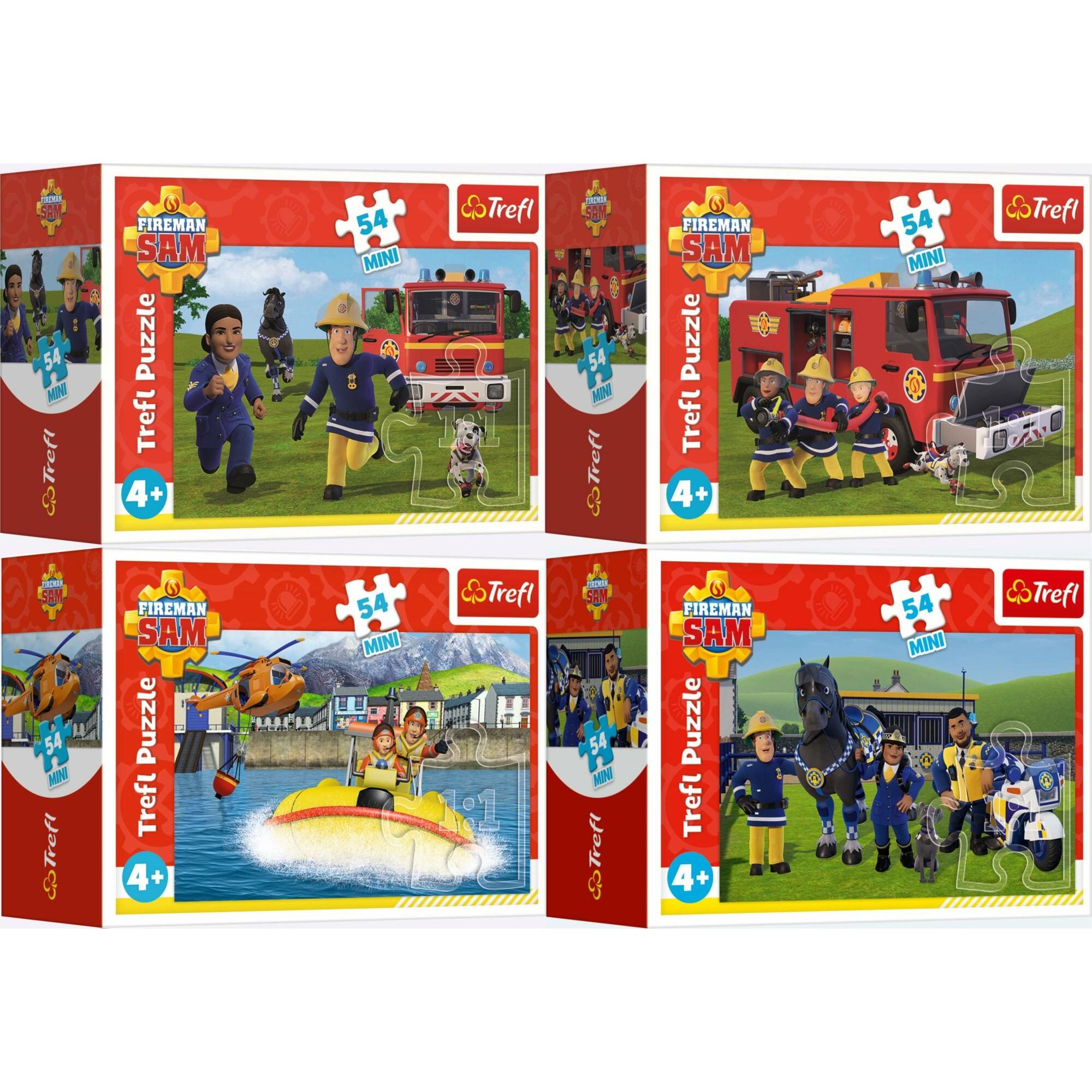 Thumbnail - Trefl Ein Set mit 4 Puzzles in kleinen, praktischen Schachteln, die bequem in den Rucksack eines Kindes un (54 Teile)