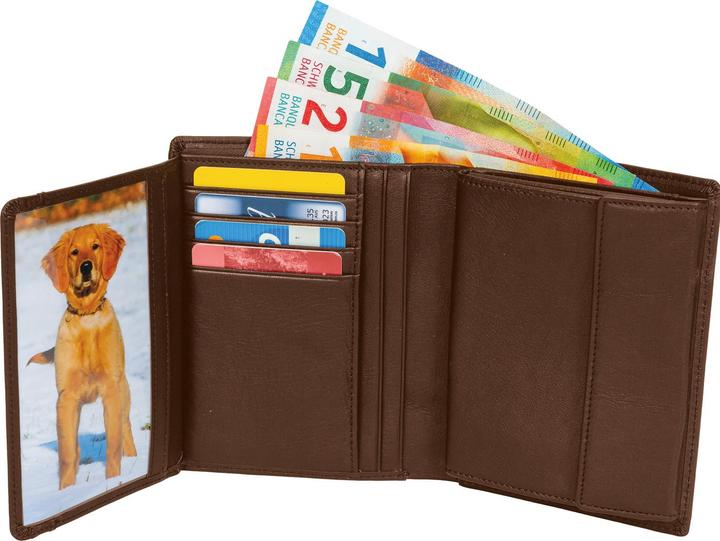 Actual product image Welltravel Leather wallet with RFID protection, brown