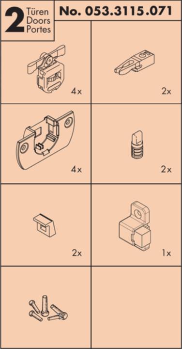 Actual product image HAWA Sliding door fittings