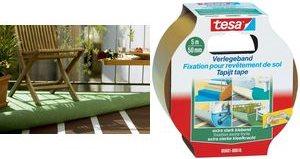 Actual product image tesa Installation tape EXTRA STRONG, double-sided adhesive tape for laying carpet and PVC flooring (50 mm)