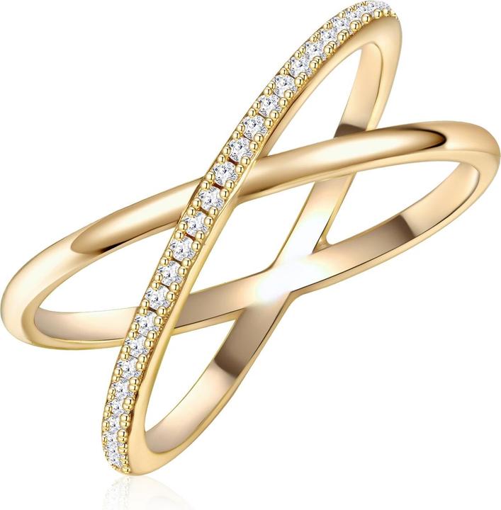 Immagine prodotto Glanzstücke München Donna Argento Sterling Cubic Zirconia Oro Giallo - 32008 (60, 925 Argento)