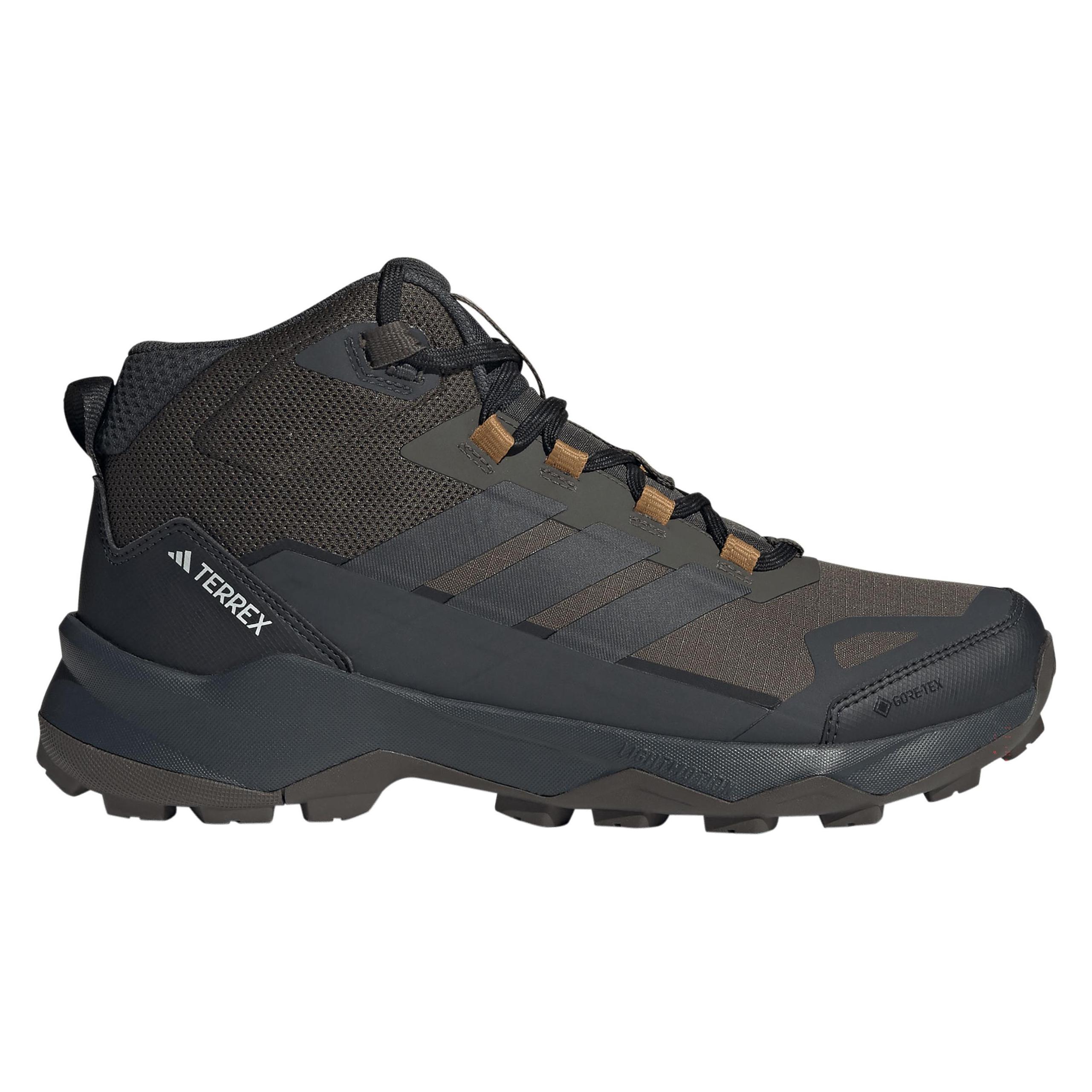 Adidas, Herren, Wanderschuhe, Terrex Skychaser Ax5 Mid Gtx - Shaoli/carbon/brostr (43, 43.5), Bronze, Grün