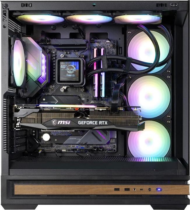 Actual product image Zalman Boitier Moyen Tour ATX P40 Namu RGB avec panneaux vitrés (Noir) (mATX, Mini-ITX, ATX)