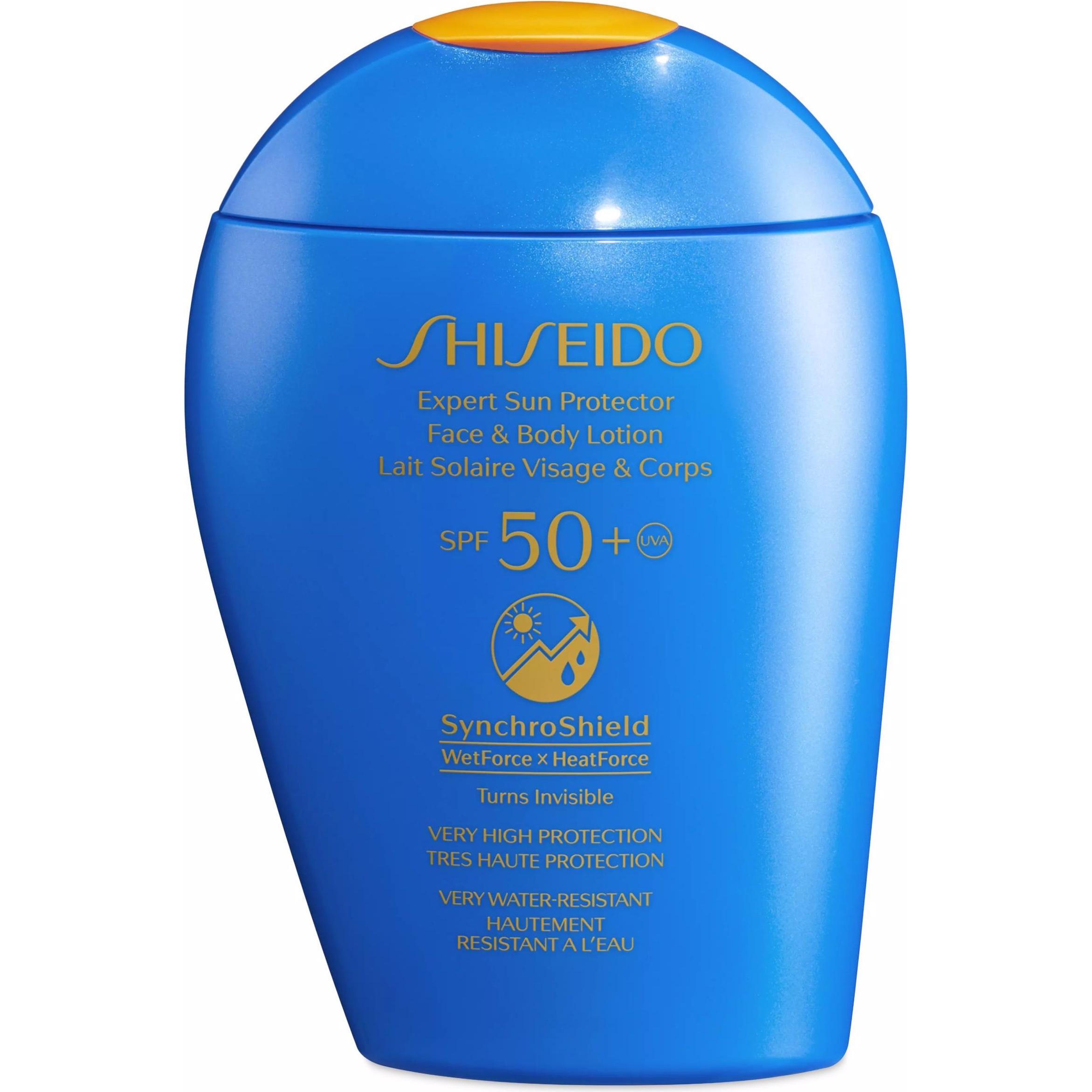 Shiseido, Zonnecrème, Expert Zonbeschermer Gezichts- en Lichaamslotion (Zonnebrandlotion, SPF 50, 150 ml, 204 g)
