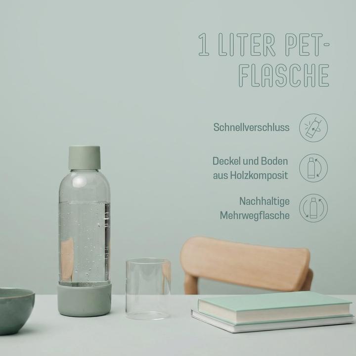 Actual product image Mysoda Incl. flaske - Traekomposit - Dueblå