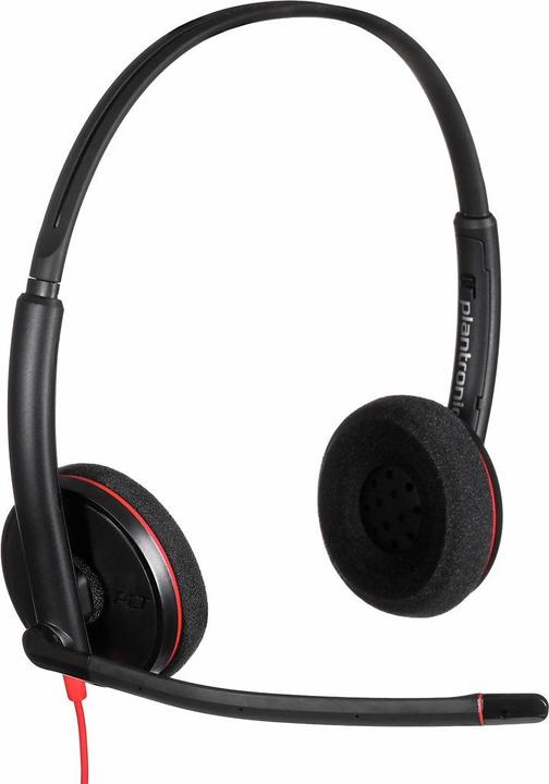 Actual product image Poly Blackwire 3220 + USB-C/A Adapter (Cable, USB-C, Avaya, Cisco, Skype, Unify)