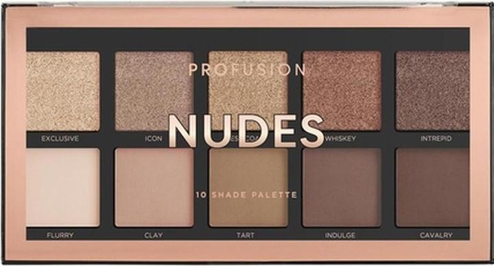 Profusion PROFUSION Eyeshadow Palette paleta 10 cieni do powiek Nudes (Nudes)