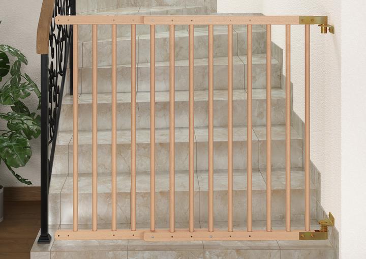 Produktbild Erst-Holz 90.90-99 Türschutzgitter Treppenschutzgitter Türgitter Buche massiv Kindersicherung 70-108 cm