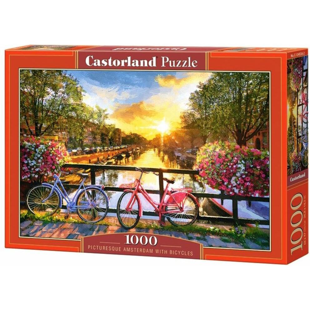 Castorland C-104536-2 Puzzle 1000 pièces : Amsterdam en vélo (1000 Teile)