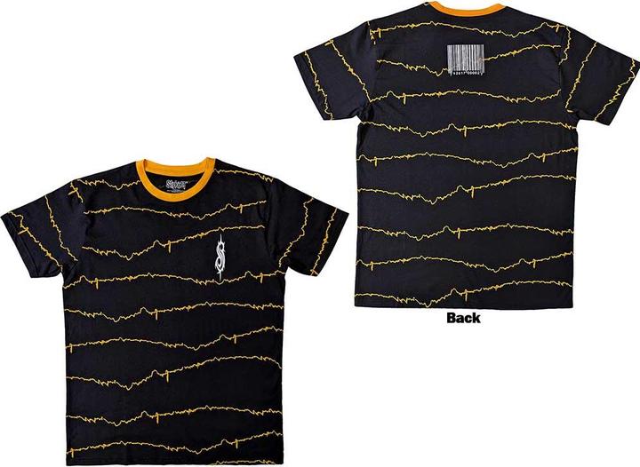 Actual product image Slipknot The End So Far Tribal-S & Barcode Ringer Back Print (Black) Ringer (XL)