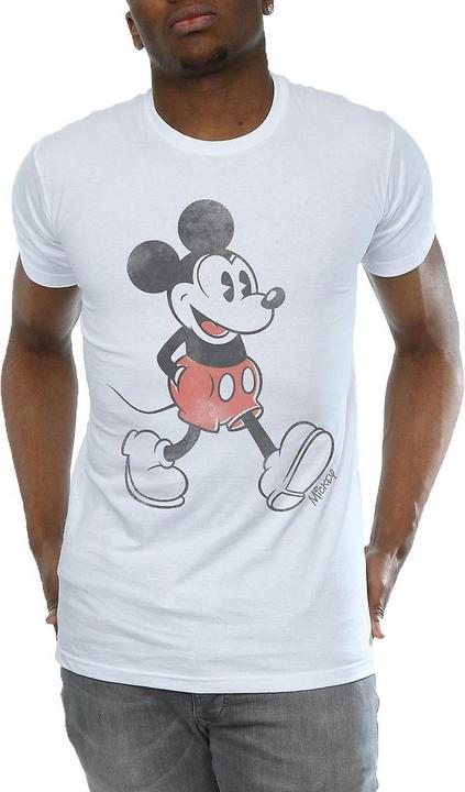 Produktbild Disney Mens Walking Mickey Mouse Cotton T-Shirt (S)