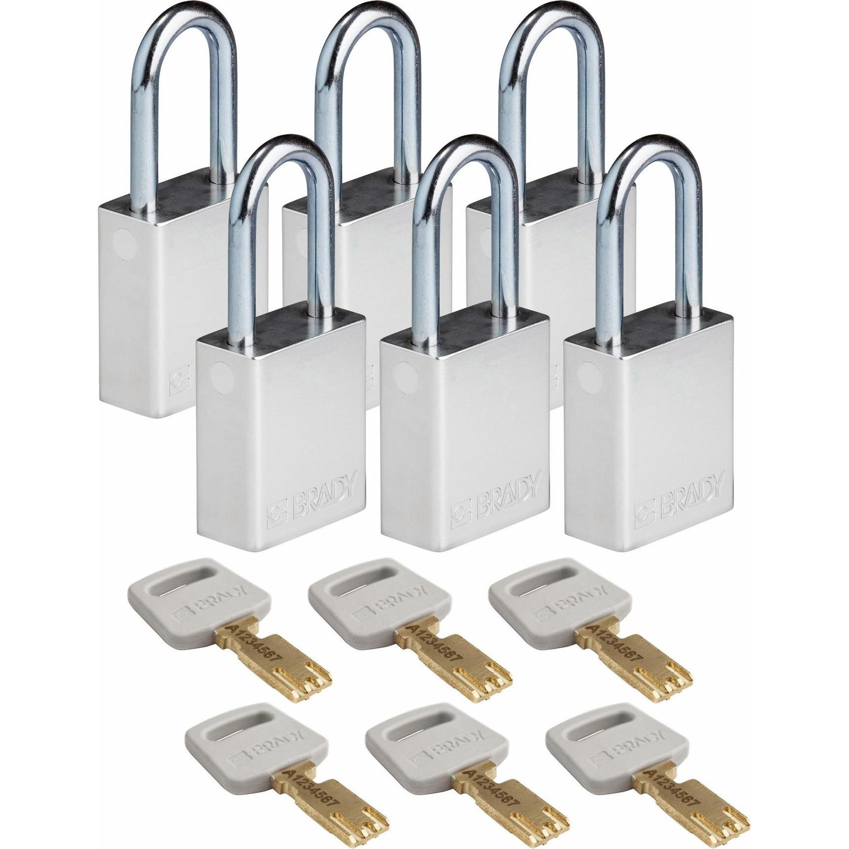 Brady, Etiketten, SafeKey Padlocks - Aluminium