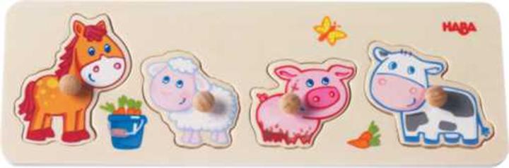 Produktbild Haba Greifpuzzle Bauernhof-Tierkinder (4 Teile)