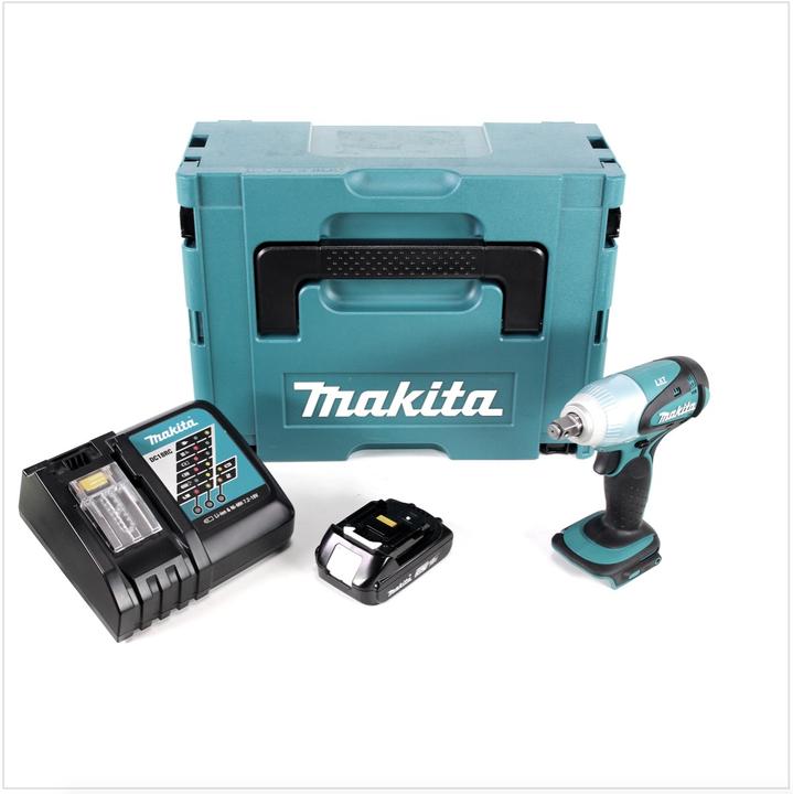 Produktbild Makita DTW 251 RA1J Akku Schlagschrauber 18 V 230 Nm 1/2" + 1x Akku 2,0 Ah + Ladegerät + Makpac