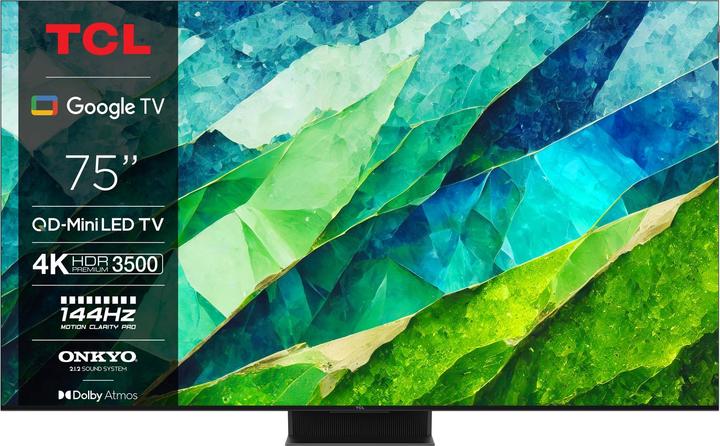 TCL 75C855 (75", Mini-LED, 4K, 2024)