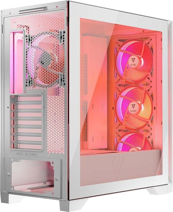 Actual product image Modecom Volcano Expanse T Apex ARGB biała (Mini-ITX, ATX)