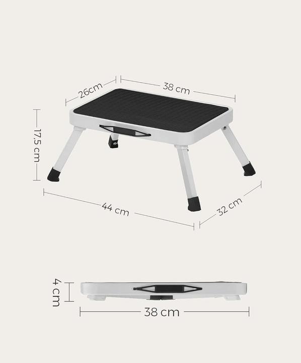Actual product image Songmics Stepladder (Folding step, 44 cm)