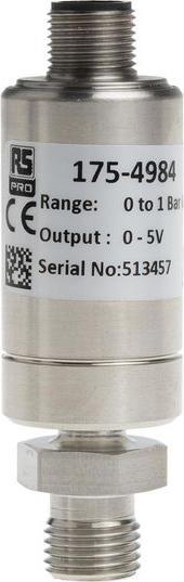 Produktbild RS PRO Pressure Transmitter 0-1barG 0-5V M12 4-