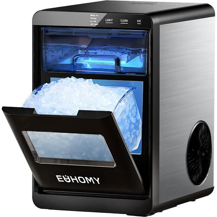 Euhomy IM017 20kg ice cube maker (black), Macchine per il gelato + fabbricatori di ghiaccio, Nero