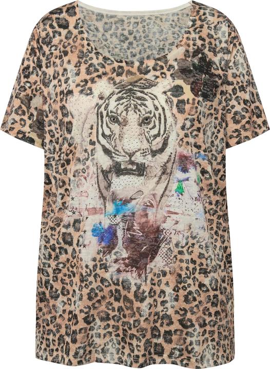 Produktbild Miamoda T-Shirt, Leomuster, grosser Tiger-Druck, Rundhals, Halbarm (48)