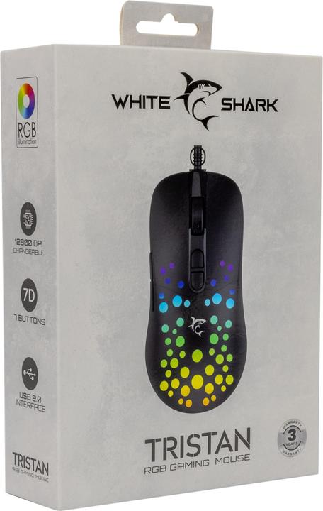 Immagine prodotto White Shark Shark GM-9004 Tristan-2 Nero RGB (Cablato)