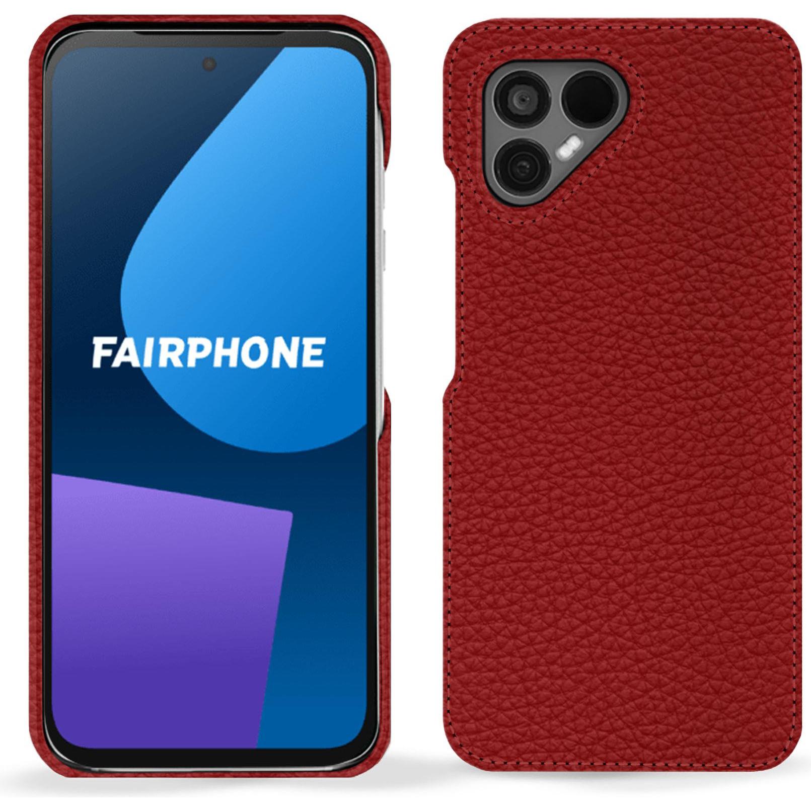 Noreve Lederschutzhülle (OnePlus 5), Smartphone Hülle, Rot