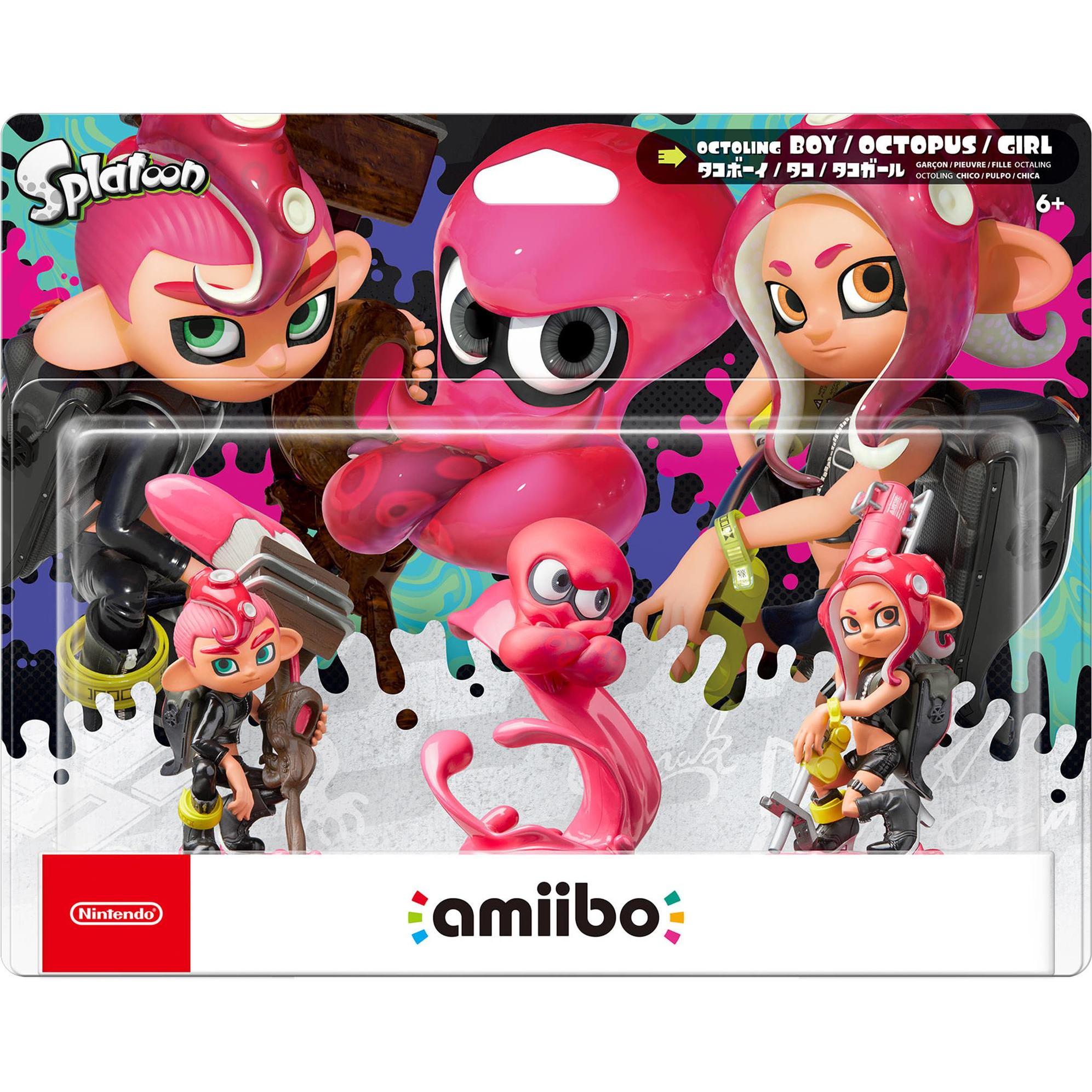 Nintendo amiibo Splatoon personaggio Octoling Girl, Boy & Octopus Set (3DS, 3DS XL, Switch, Switch 2, Switch Lite, Switch OLED, Wii U), Altri accessor