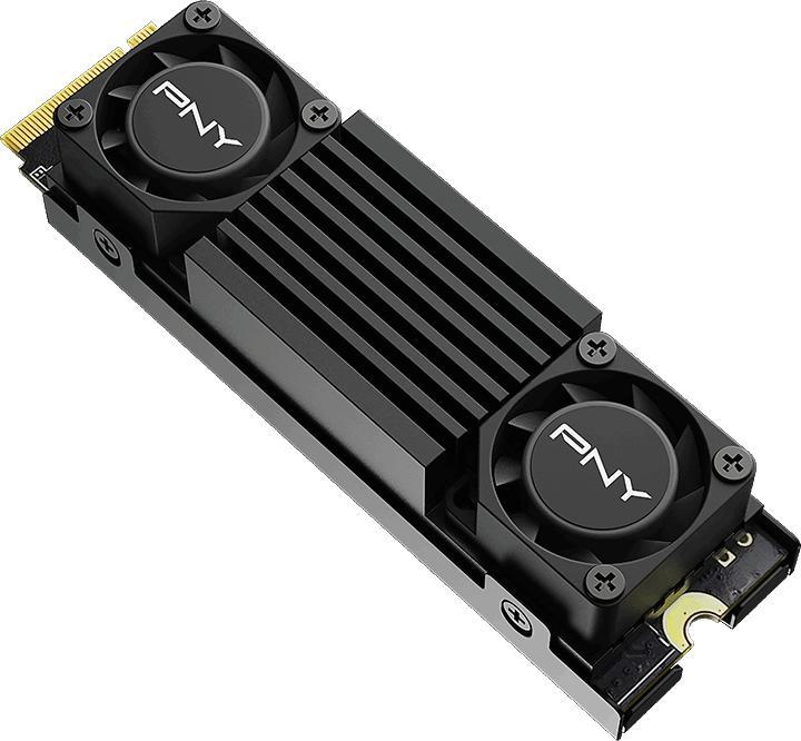 Produktbild PNY CS3150 1TB SSD M.2 GEN5 NVMe Black Heatsink (1000 GB, M.2 2280)