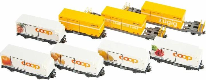 Image du produit Kato RhB Wagon frigorifique & wagon de marchandises, set de 8 pièces