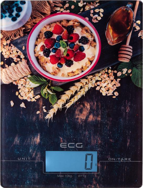 Actual product image ECG KV 1021 Berries Multicolor Countertop Rectangle Electronic Kitchen Scale