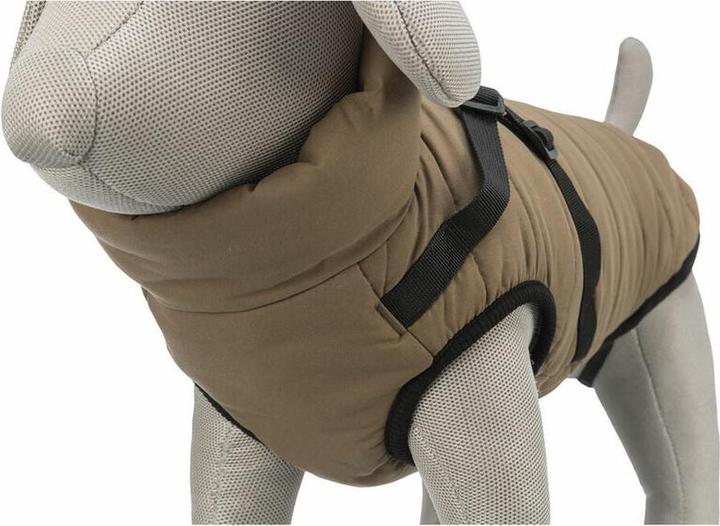 Actual product image Trixie Pirou winter harness coat, XS: 27 cm, sand (XS, Dog coat)