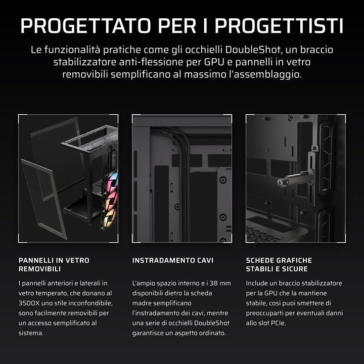 Produktbild Corsair 3500X RS-R ARGB (ATX, E-ATX, mATX, Mini-ITX)