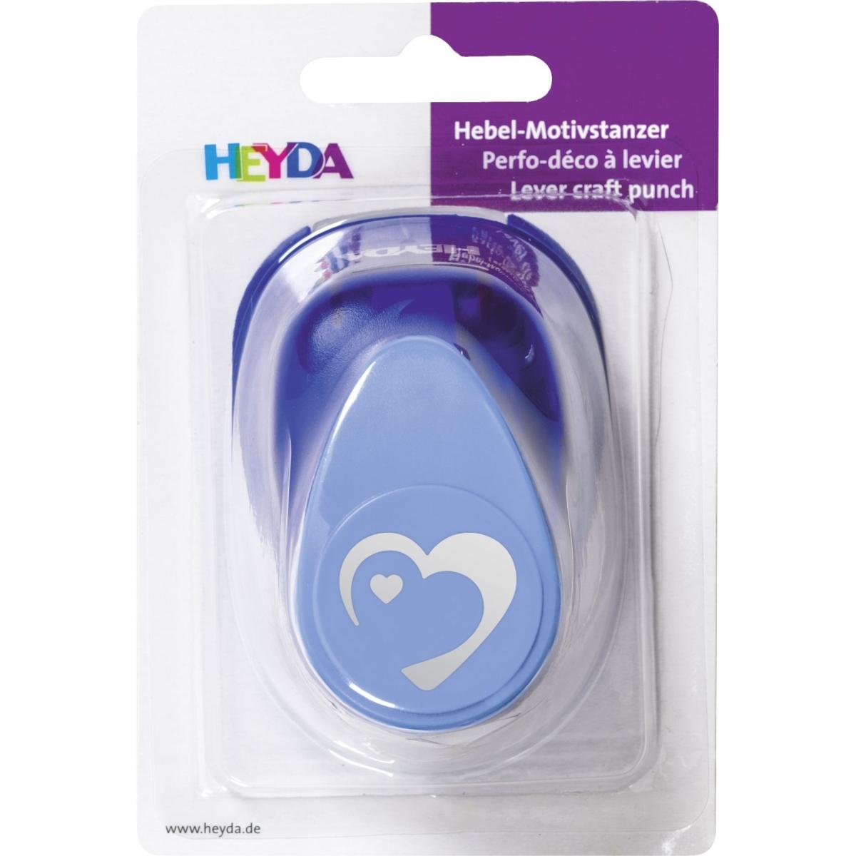 Thumbnail - Heyda, Locher, Motivstanzer für Karton bis 220g/qm Herz gross Pop Up ca. 25x25mm